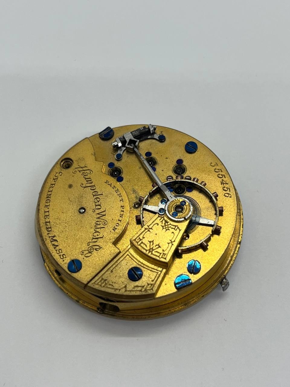 Hampden pocket watch movement 18s