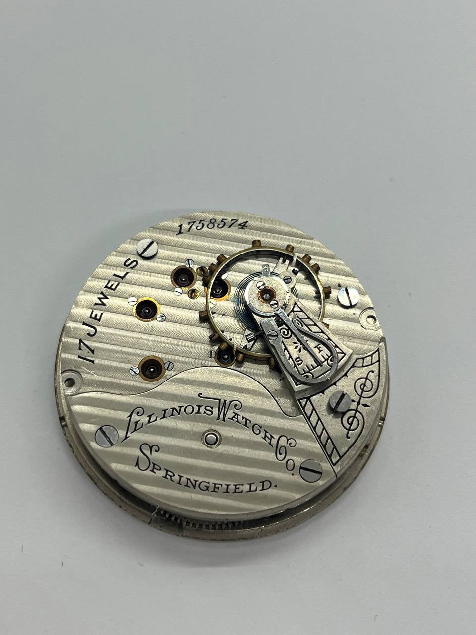 Illinois pocket watch movement 18s