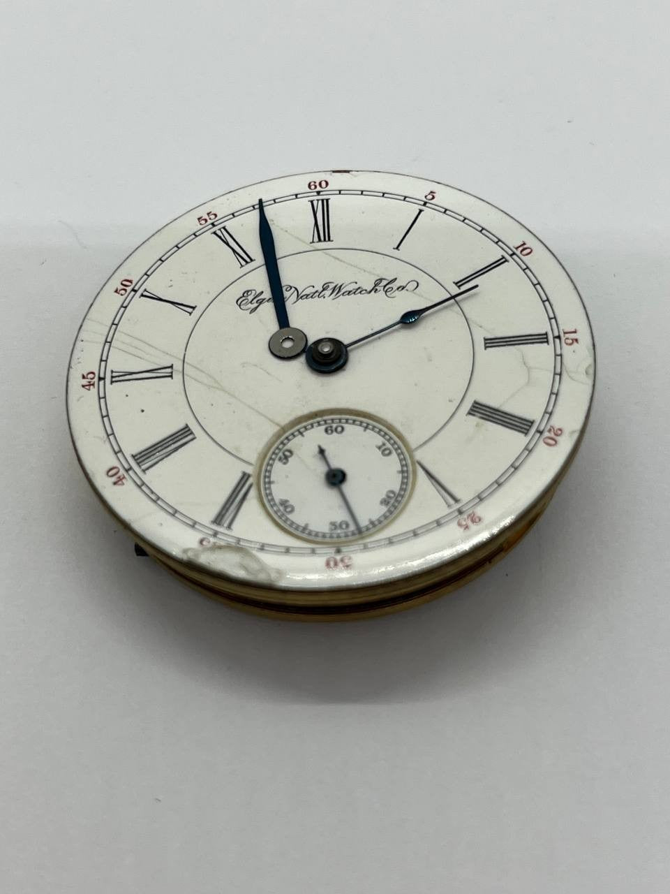 Elgin pocket watch movement 18s