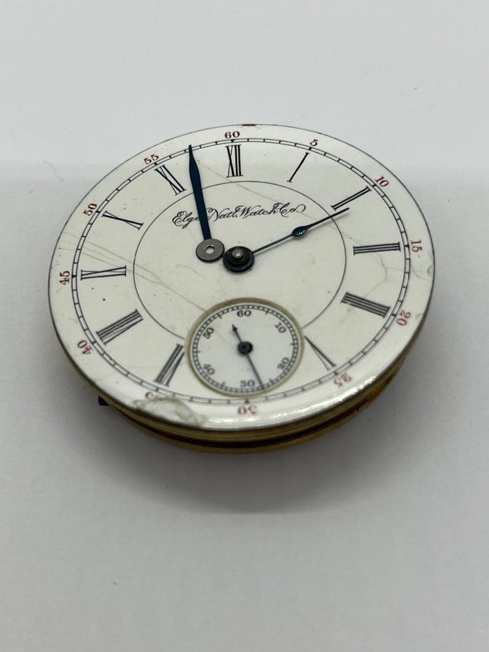 Elgin pocket watch movement 18s