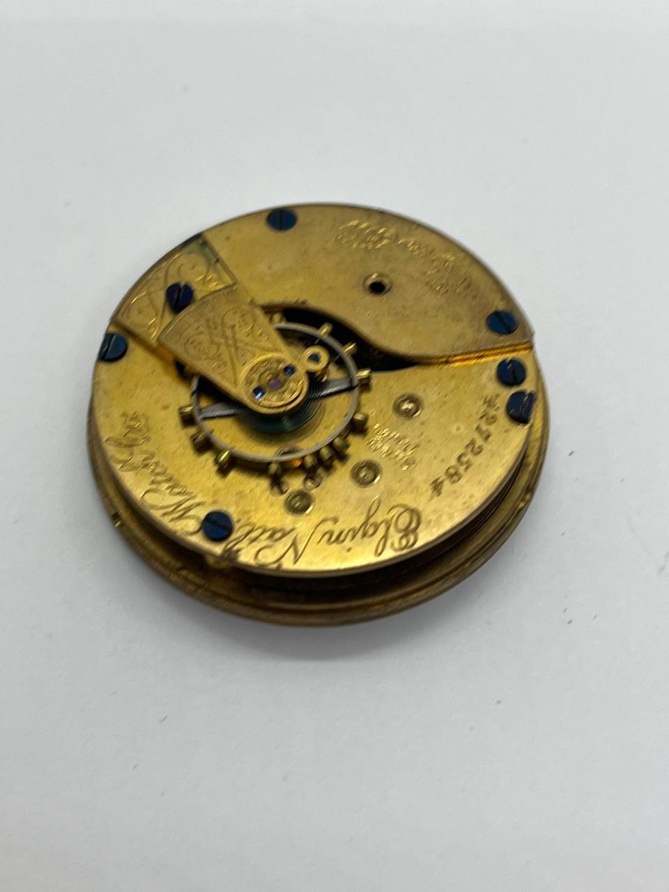 Elgin pocket watch movement 18s