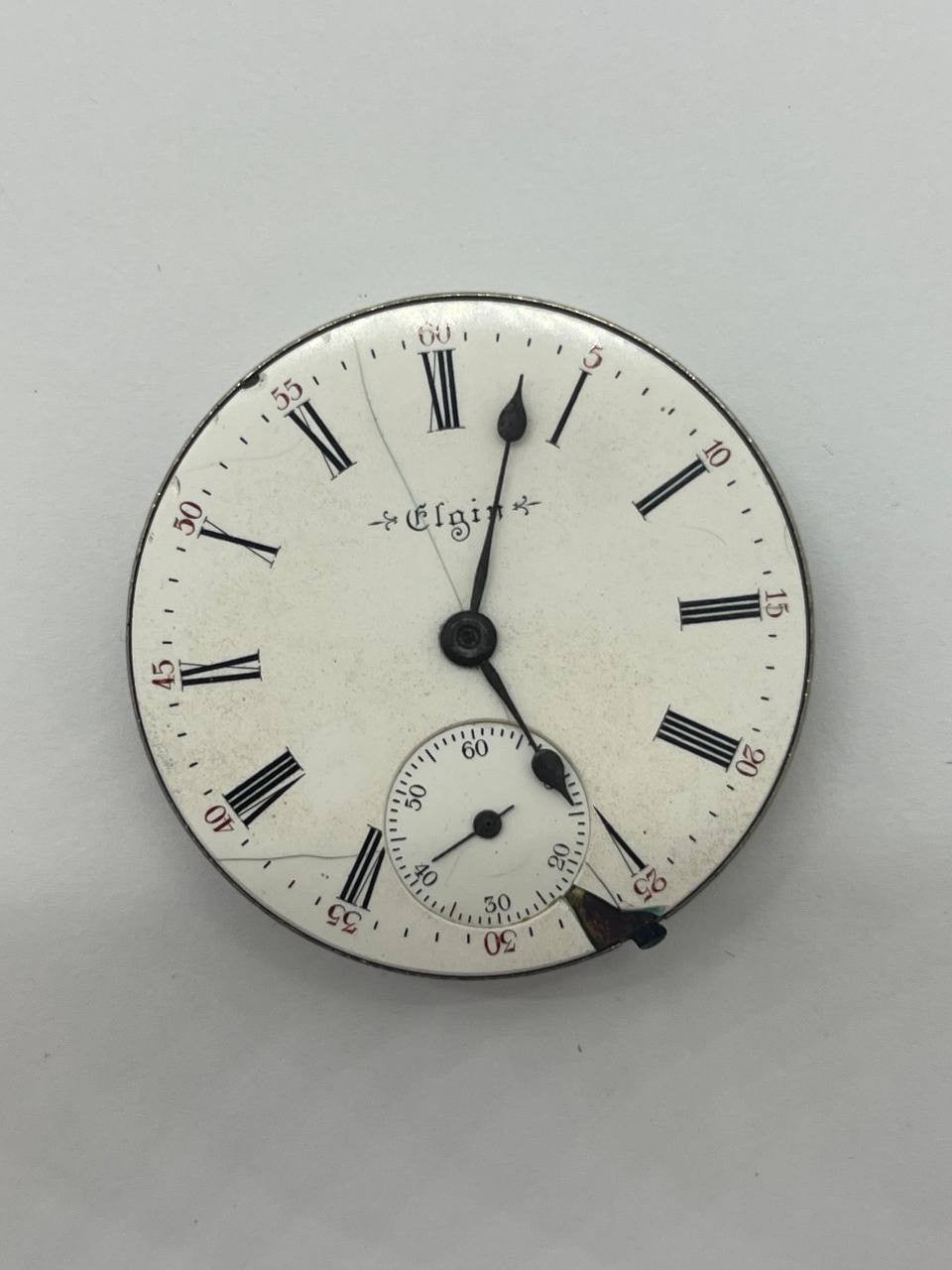 Elgin pocket watch movement 18s