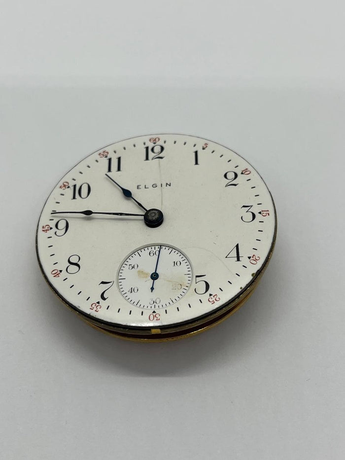 Elgin pocket watch movement 18s