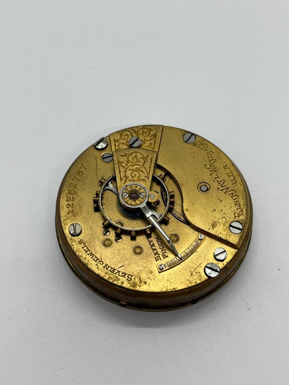 Elgin pocket watch movement 18s