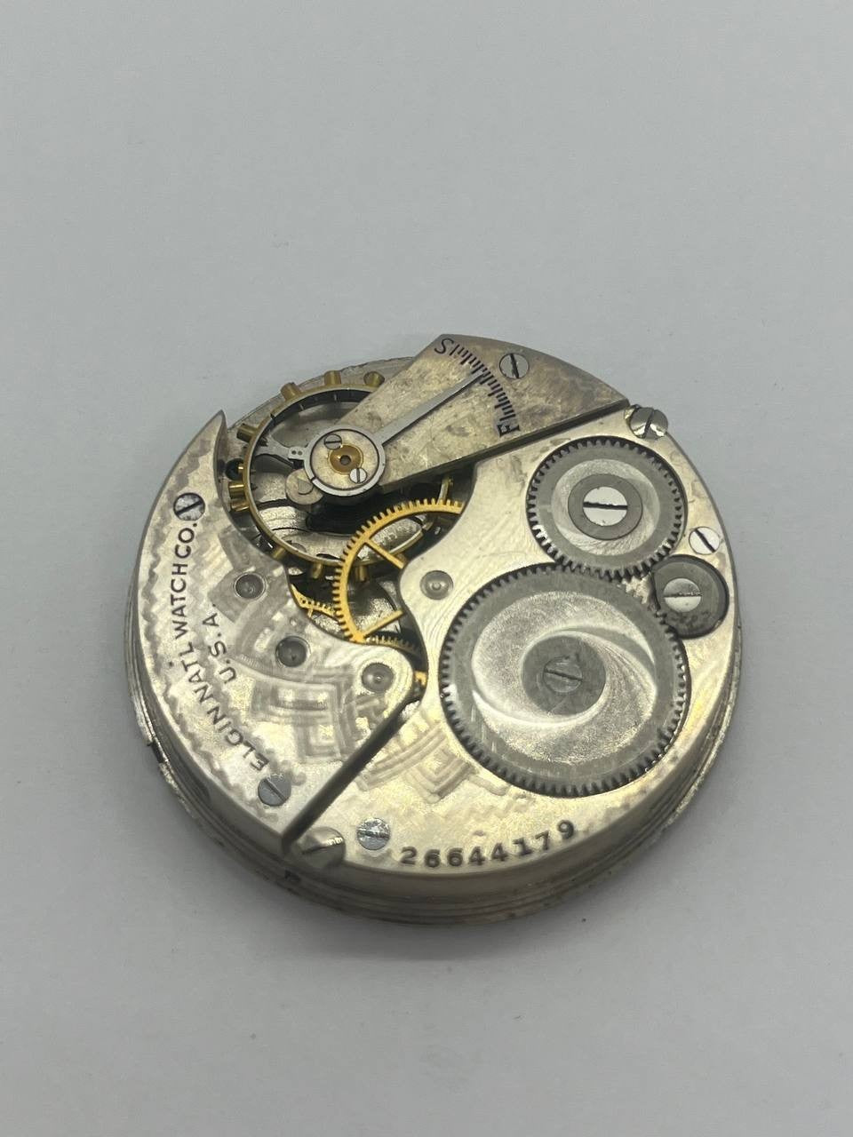 Elgin pocket watch movement 16s