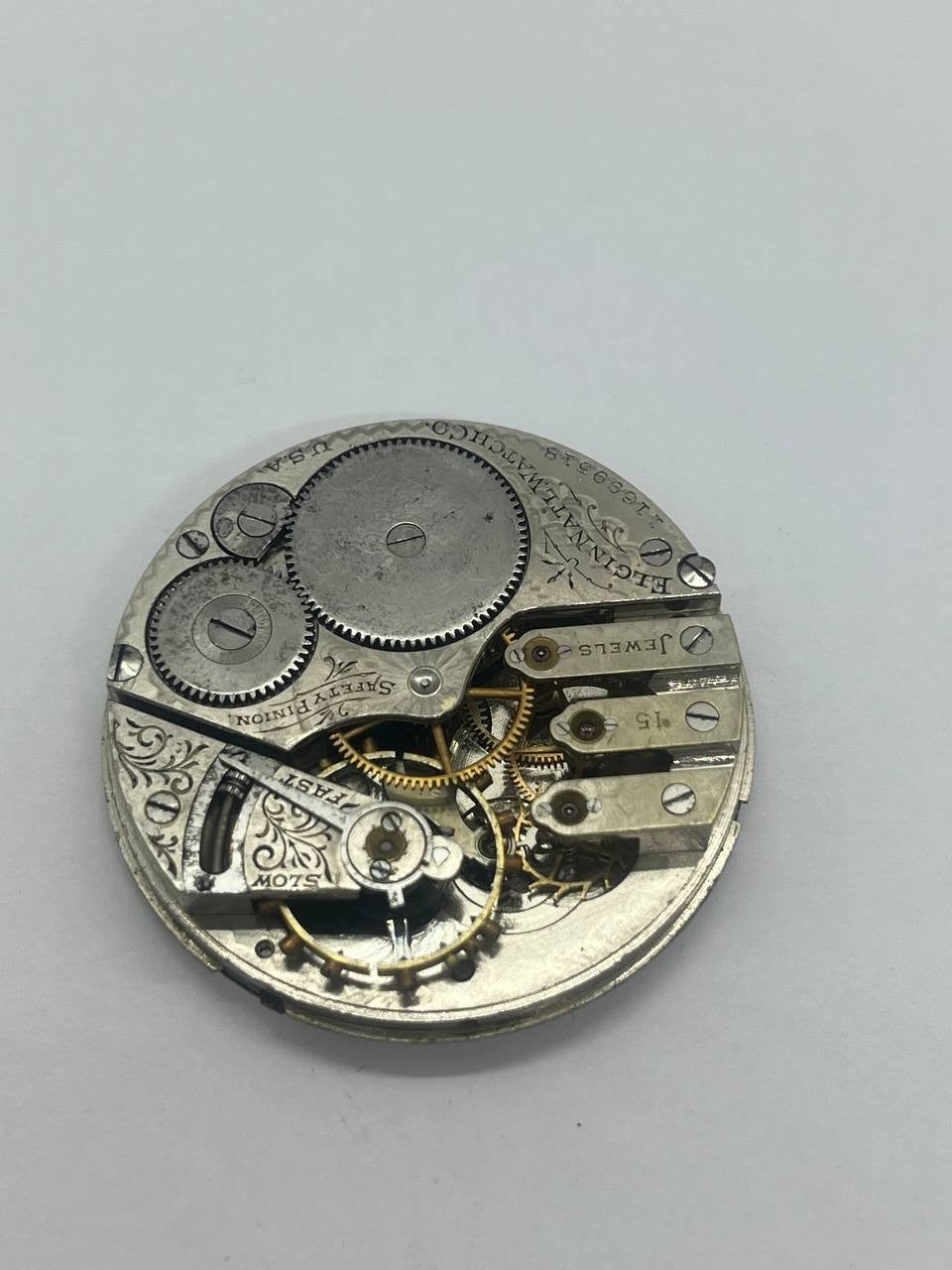 Elgin pocket watch movement 16s