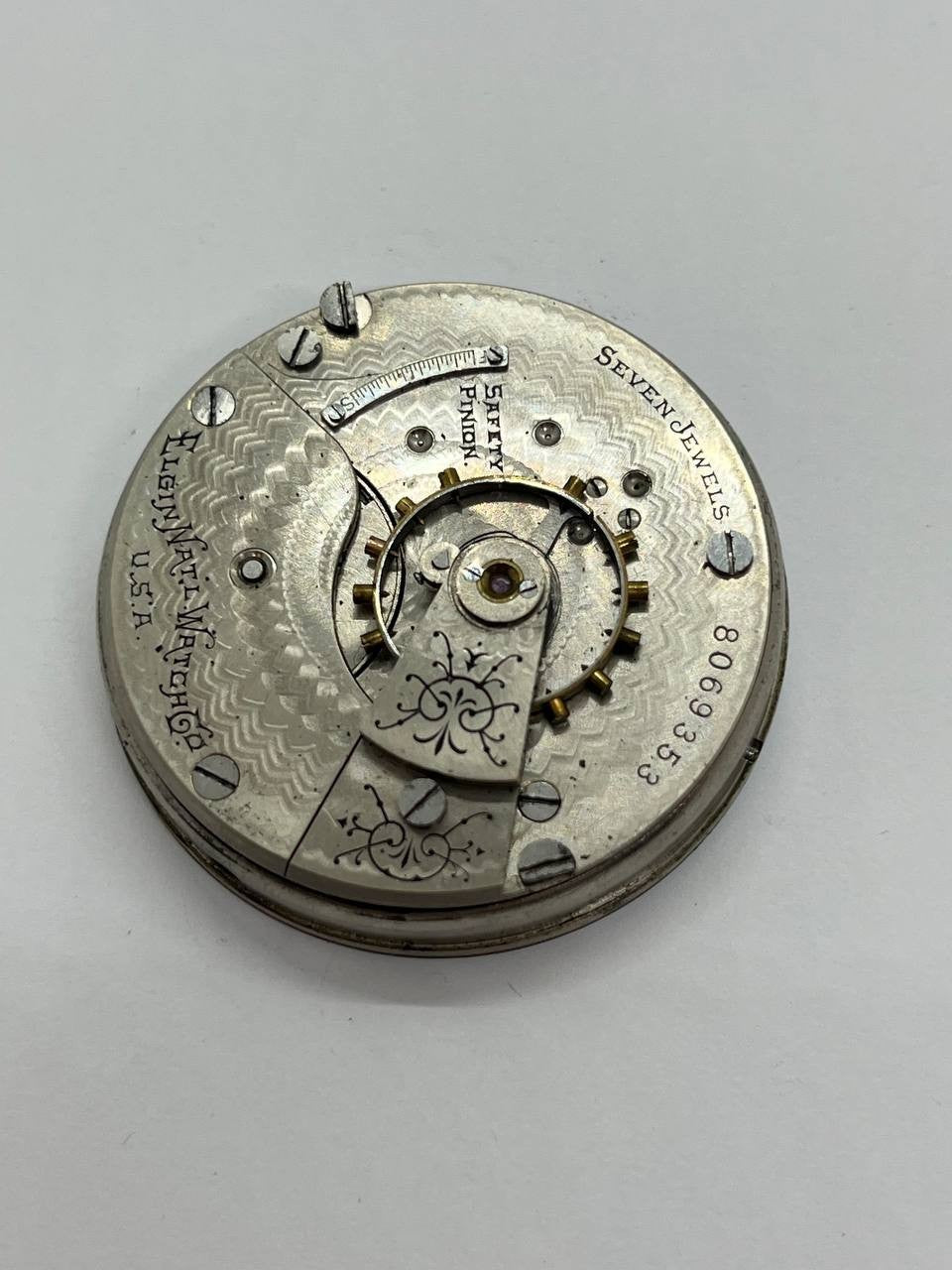 Elgin pocket watch movement 18s