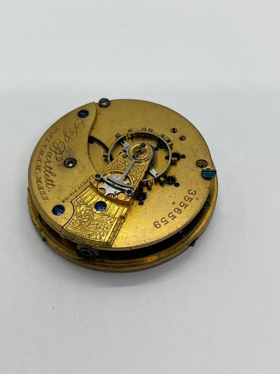 Waltham pocket watch movement 18s
