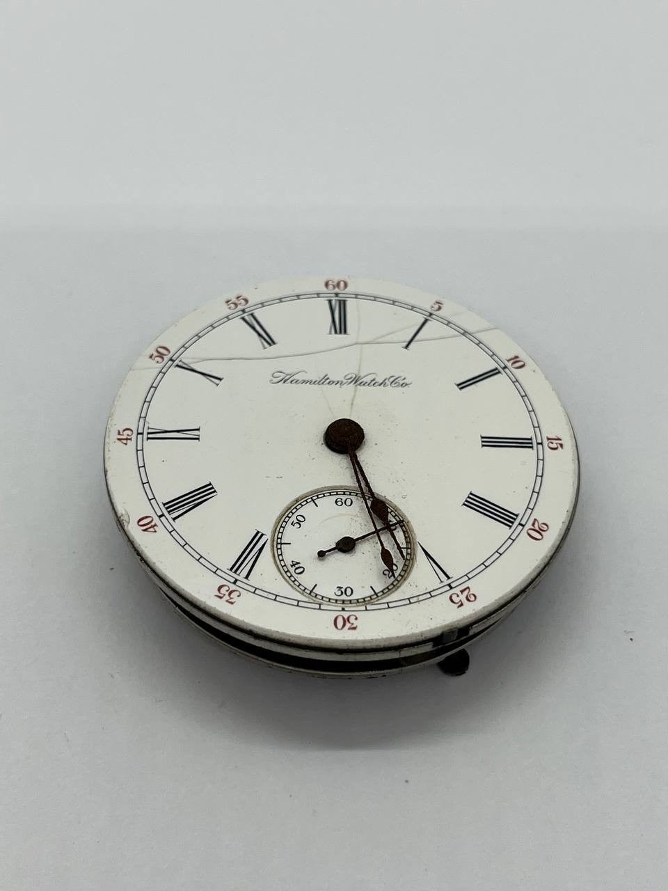 Hamilton pocket watch movement 18s