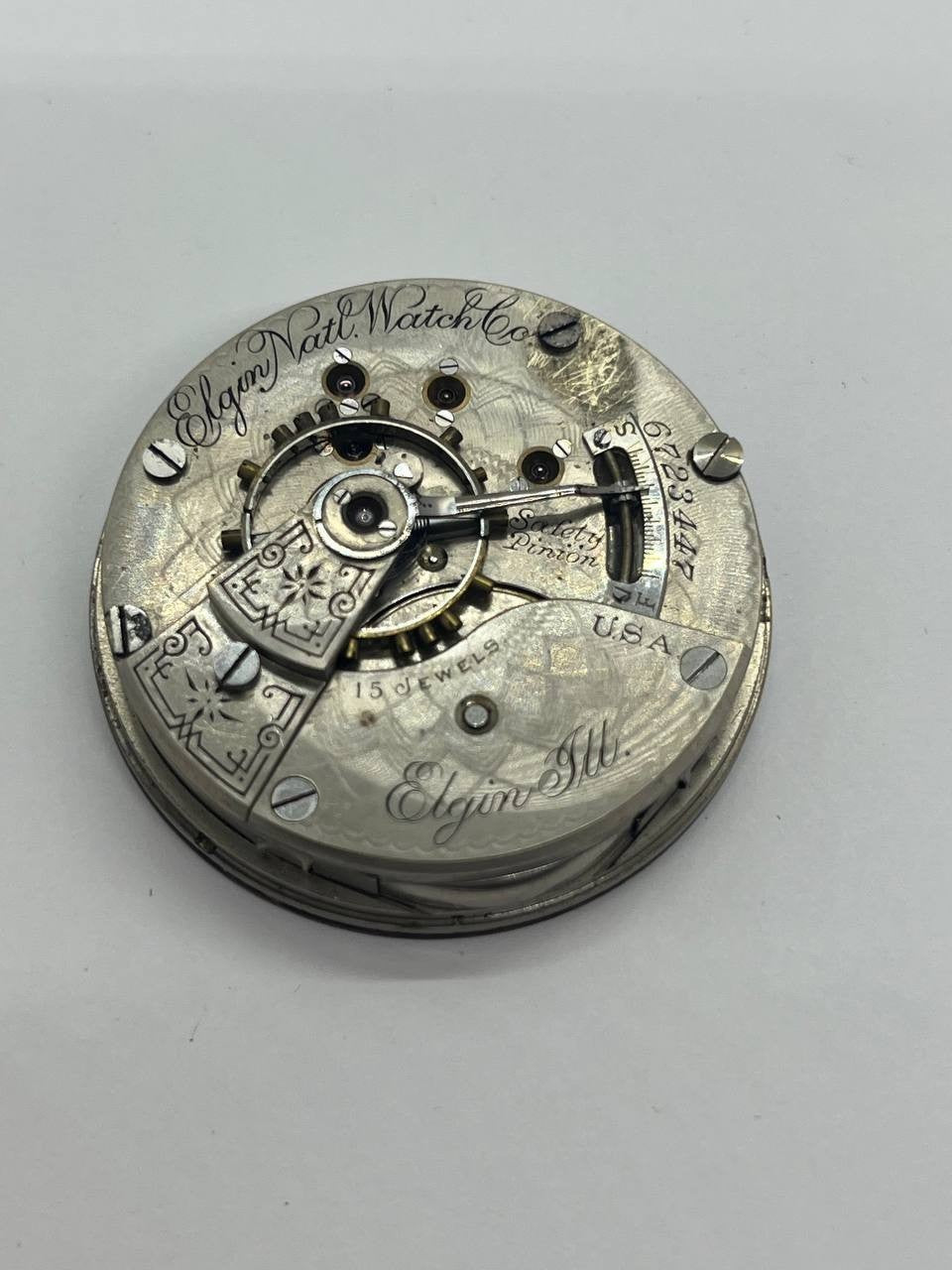 Elgin pocket watch movement 18s